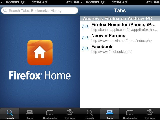 Firefox Home